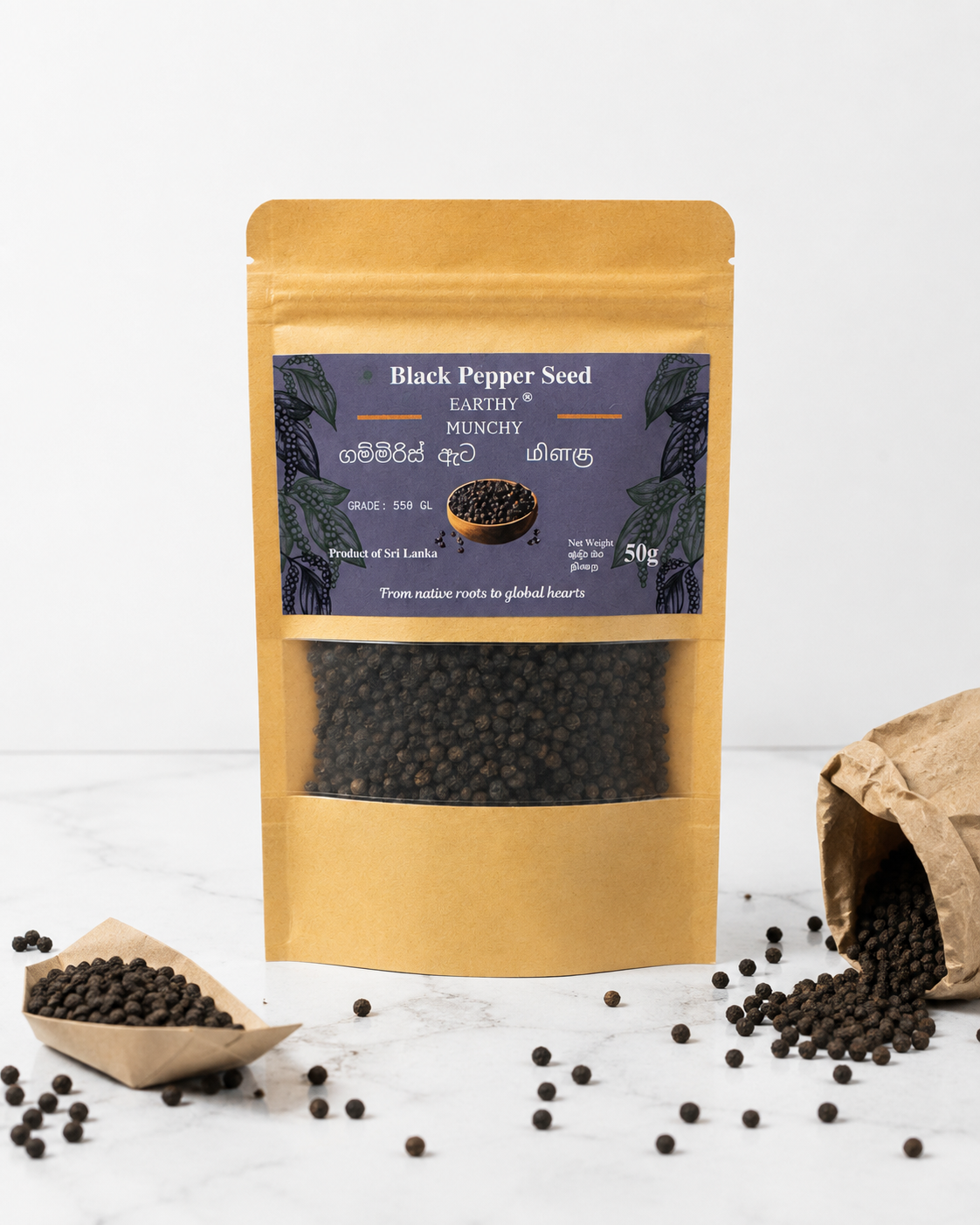 Earthy Munchy Black Pepper Seed 550 GL front shot